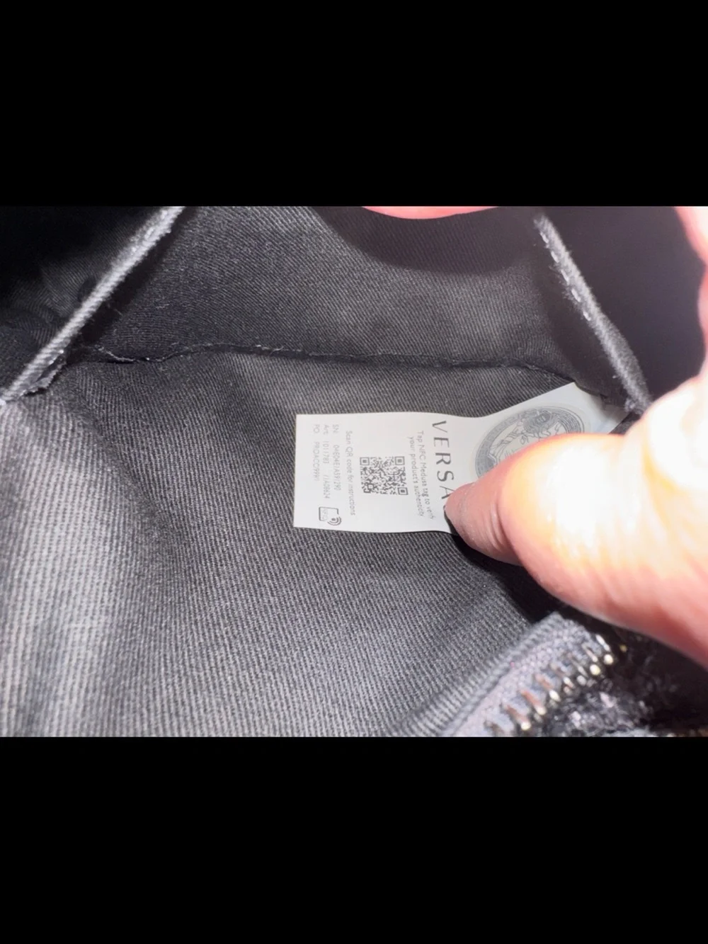VERSACE authentic gunmetal purse - Picture 5 of 8